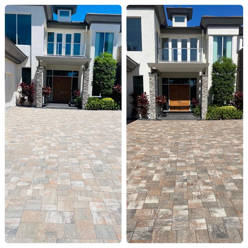 Luxury paver entry sealing
